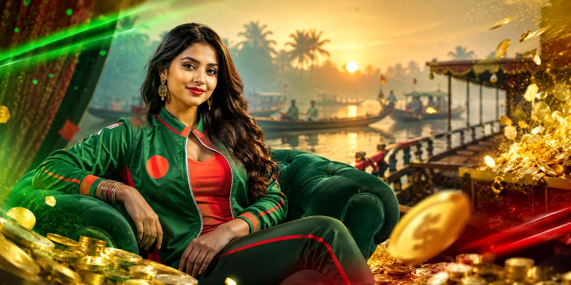 বরিশালে লাল-সবুজ পরিবেশে ক্রিকেট বেটিং করছেন একজন খেলোয়াড়