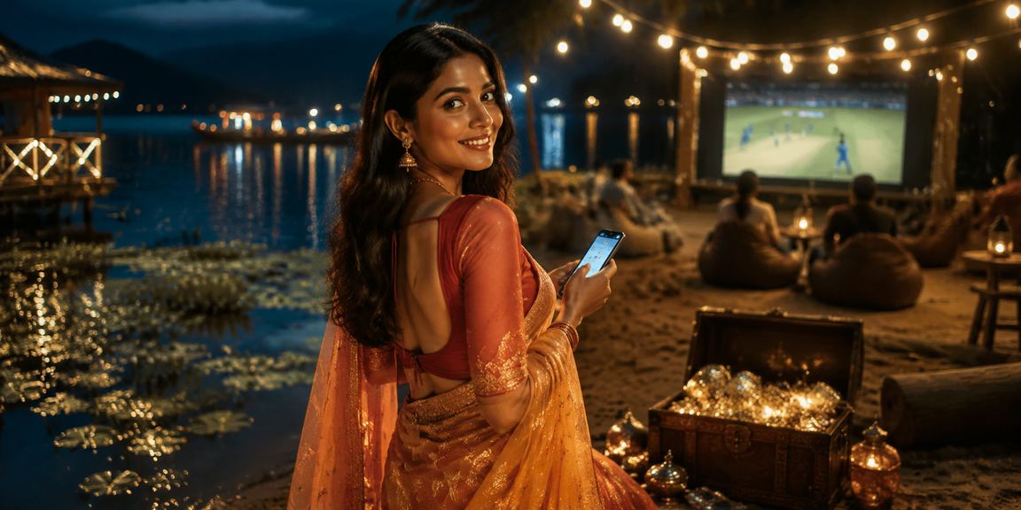 রাঙামাটিতে শাড়ি পরিহিত নারী ক্রিকেট বেটিং উপভোগ করছেন